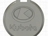 Pendentif porte clé Kubota / Kubota Key ring ornement-0