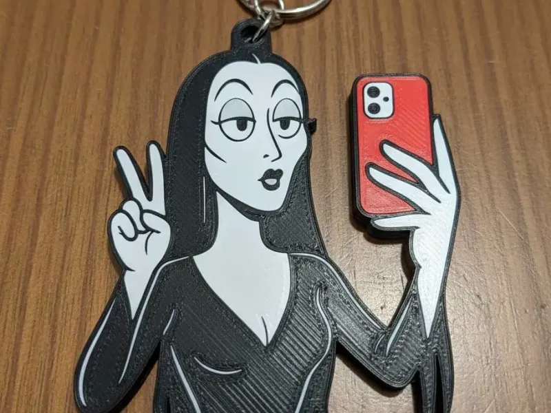 Keychain - Morticia Adams - 3mf