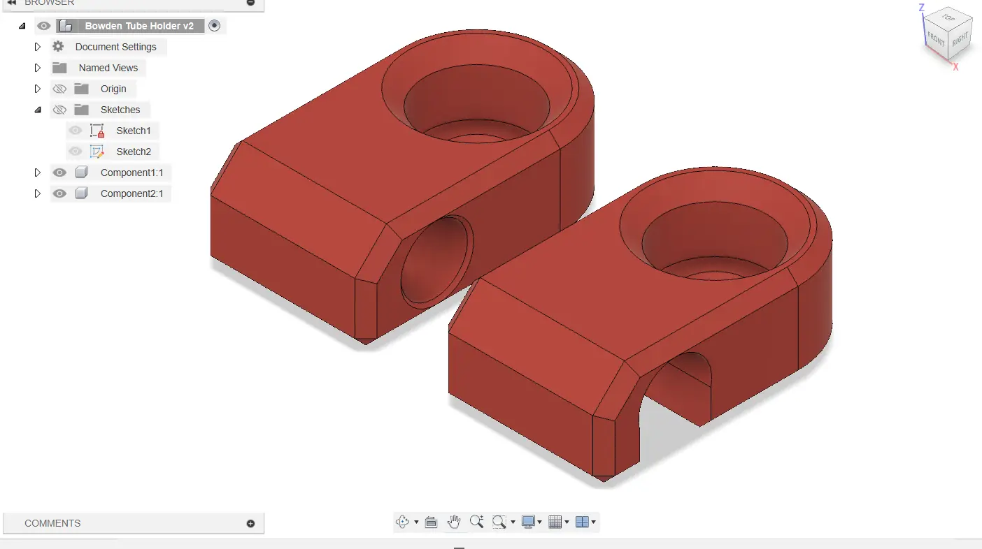 Bowdenzug Ptfe Clip v1 Creality K1 / K1 Max