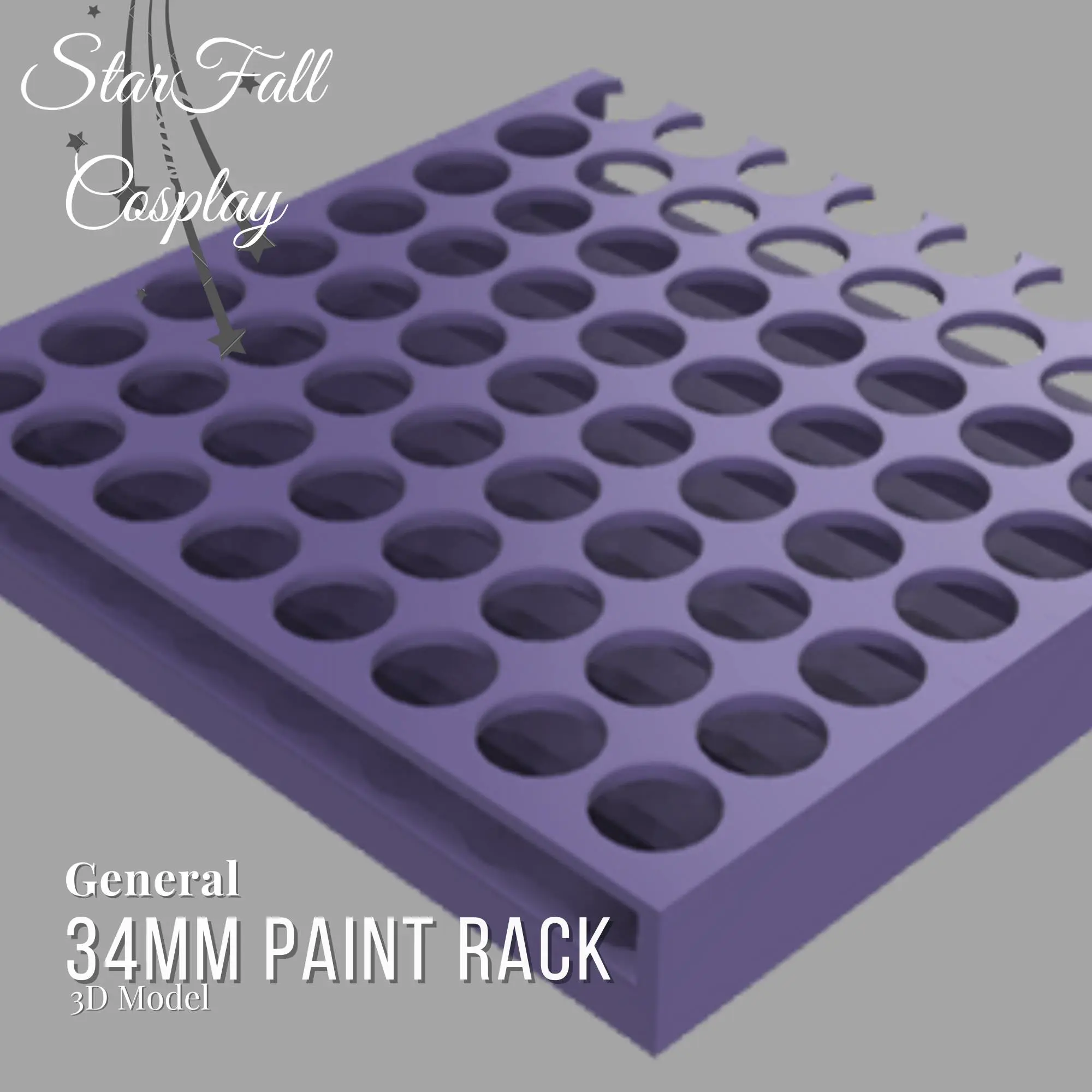 34MM Paint Rack Organizer