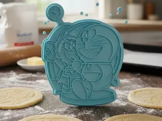 doraemon time machine cookie cutter