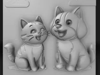 puppy and cat 1