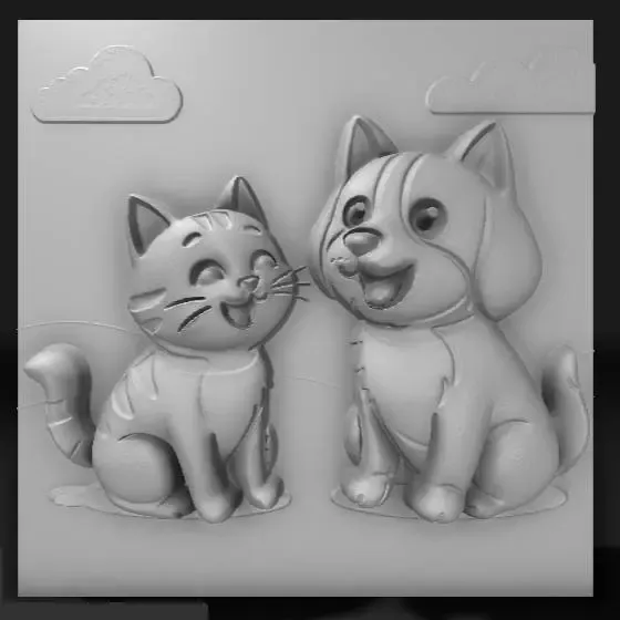 puppy and cat 1