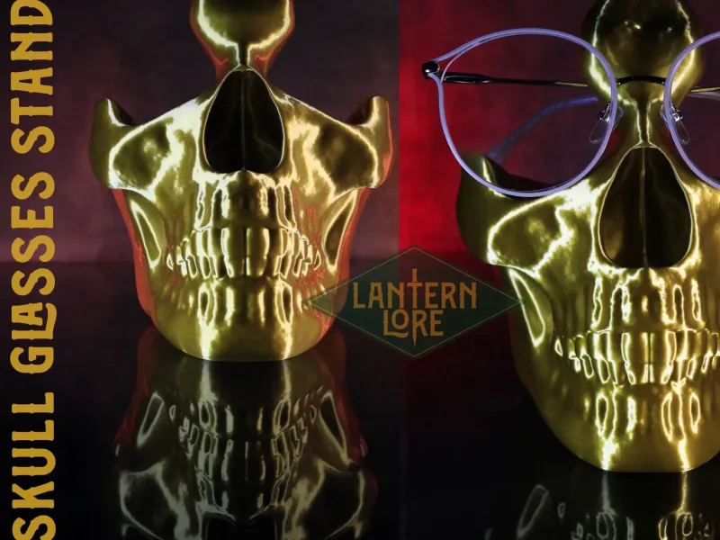 Skull Glasses Stand (Pre Supported For Resin)