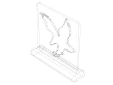 3D Art Eagle Stencil-4