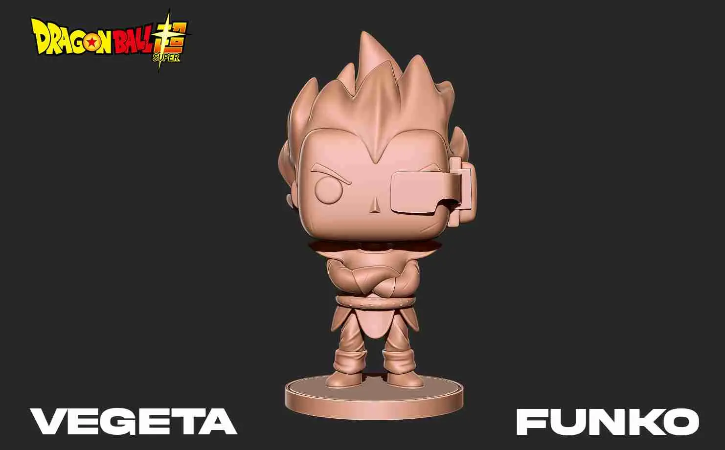 Vegeta funko Character 3D print model