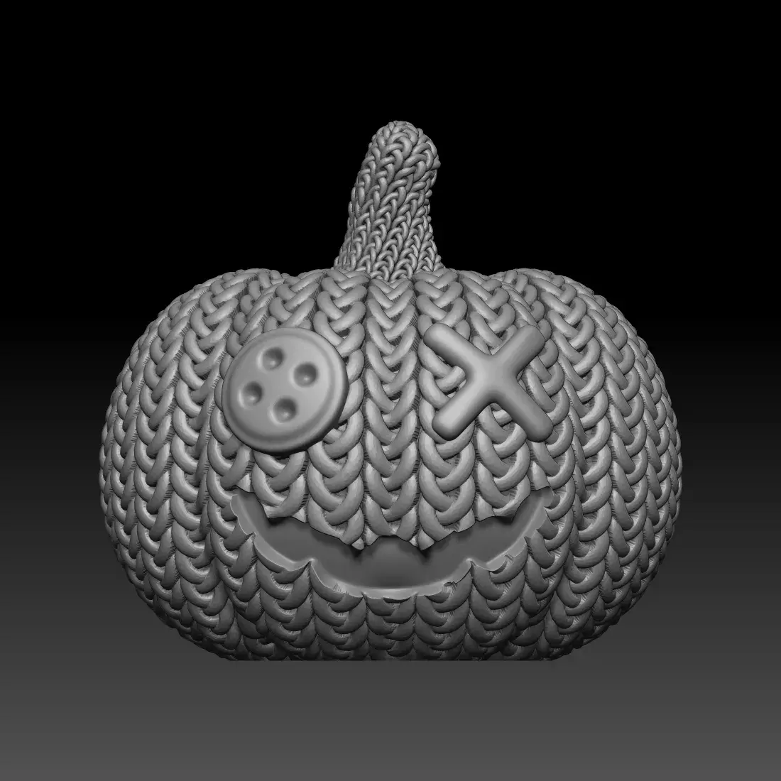 Knitted Halloween Pumpkin