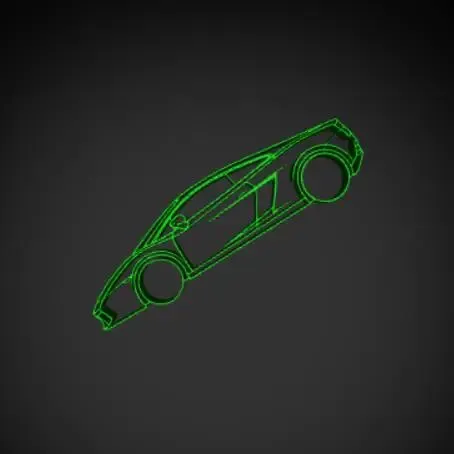 Lamborghini Gallardo 2005 Silhouette Wall Art