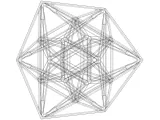 Wireframe Shape Geometric 24-Cell-5