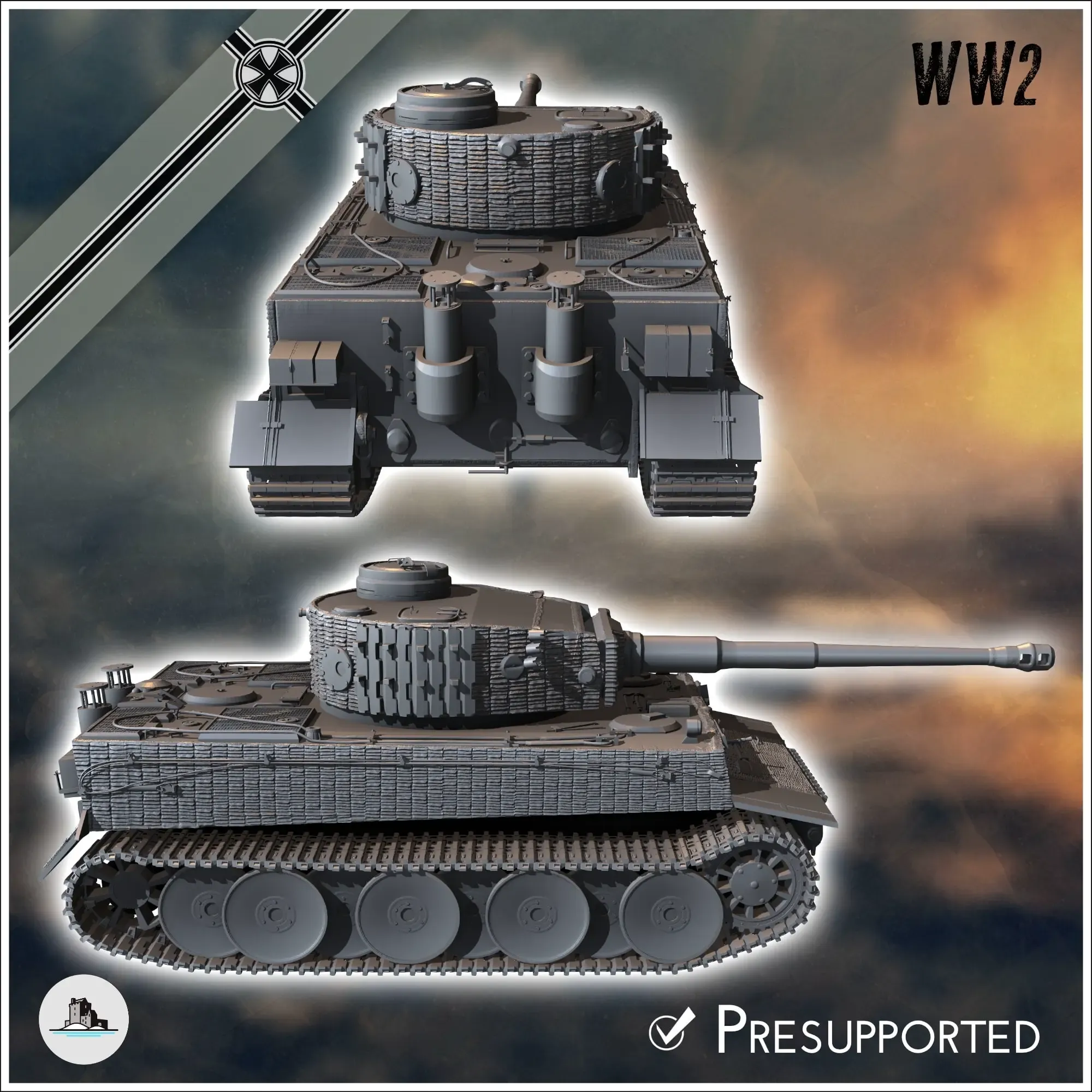 Panzer VI Tiger Ausf. E 1942 (early) - WW2 miniatures armor