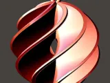 spiral Christmas ball with center slot -0