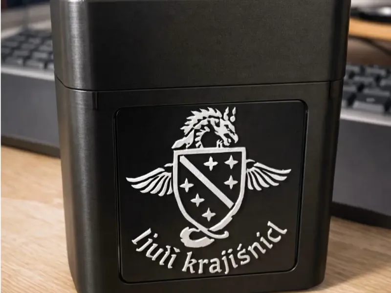22-King-Size Cigarette Box – Basic & Custom Plate Options