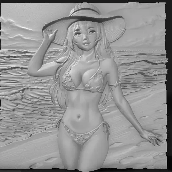 at the beach 2