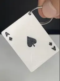ace of spades card key chain