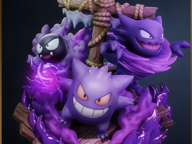 Gengar Haunter Gastly Evolution Diorama | MstudioTB 


