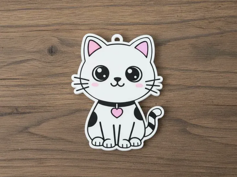 Llavero de gatito lindo - accesorio fácil de imprimir