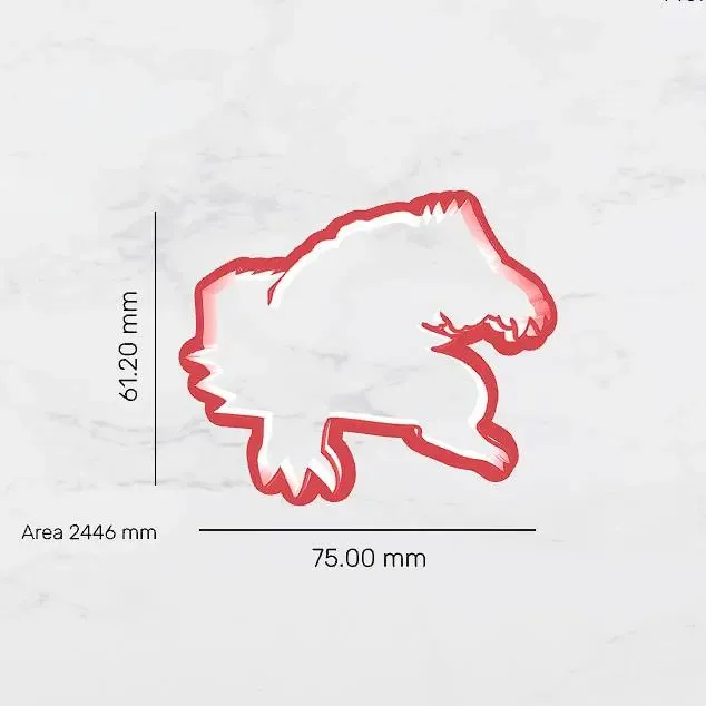 Groudon cookie cutter 2