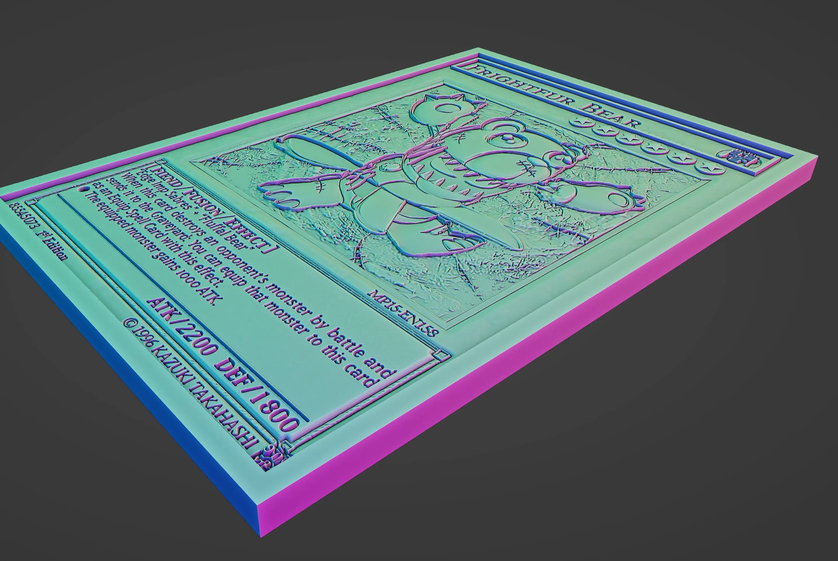 Other STL Download - FRIGHTFUR BEAR - YUGIOHby Wsonuchiha3D
