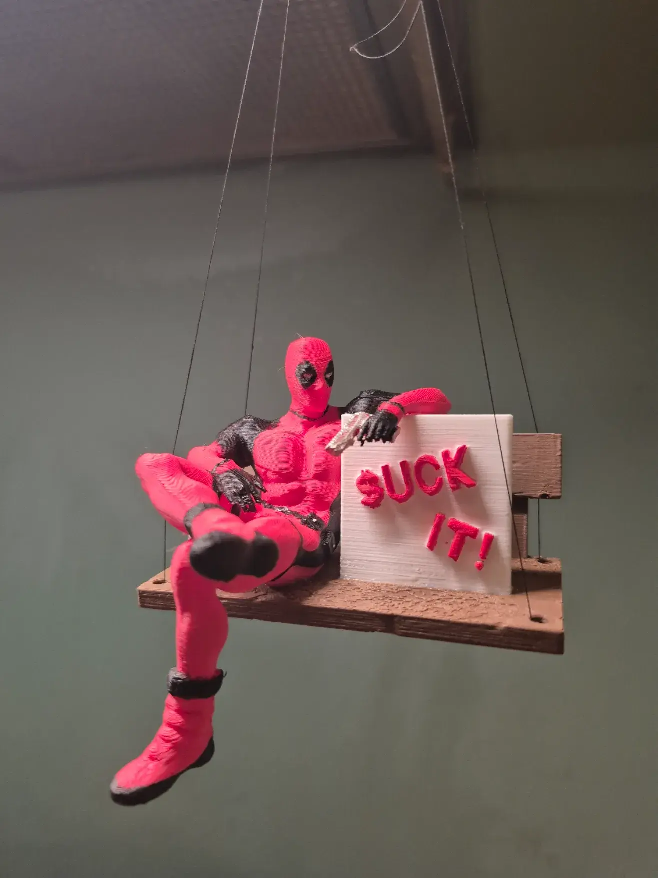 Deadpool Stool 3D Printer Files | 3MF File | deadpool bench | Creality Cloud