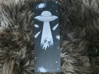 UFO Abducting Alien Little Grey ET Bookmark
