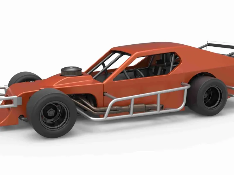 Diecast Asphalt Modified Stock Car Maßstab 1 zu 25