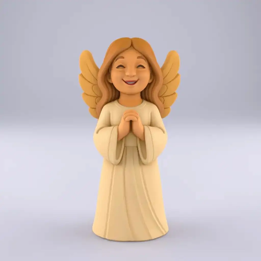 Cute Smiling Angel 3D Print STL Christmas Decor