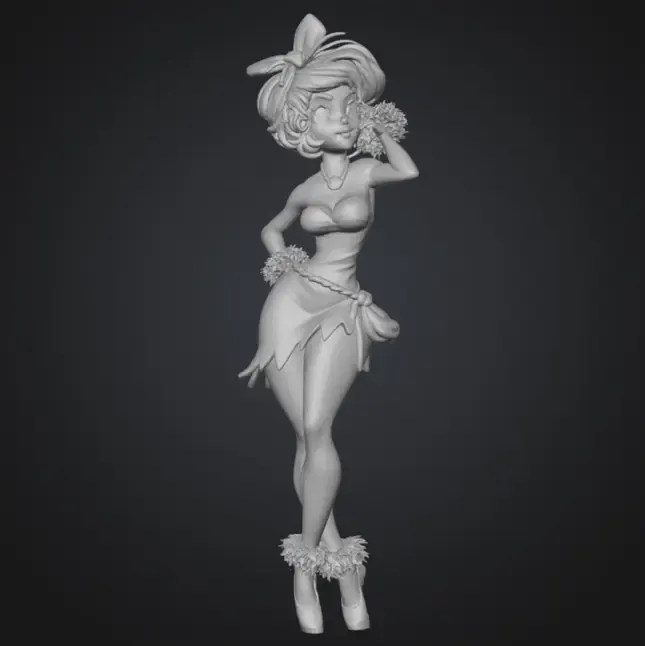 Betty rubble from the Flinstones 
