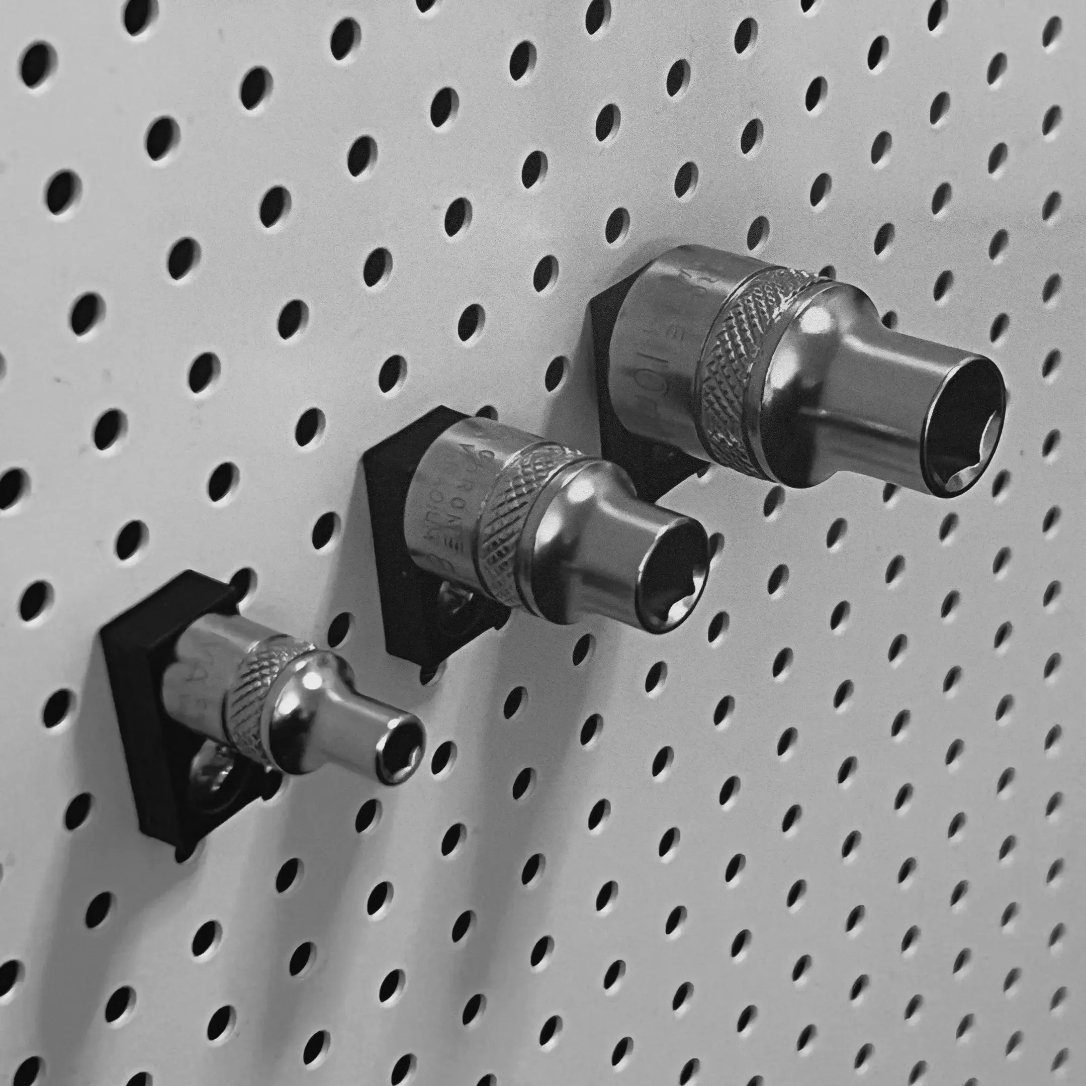 Pegboard kit (Biltema) - Ratchet and socket holders