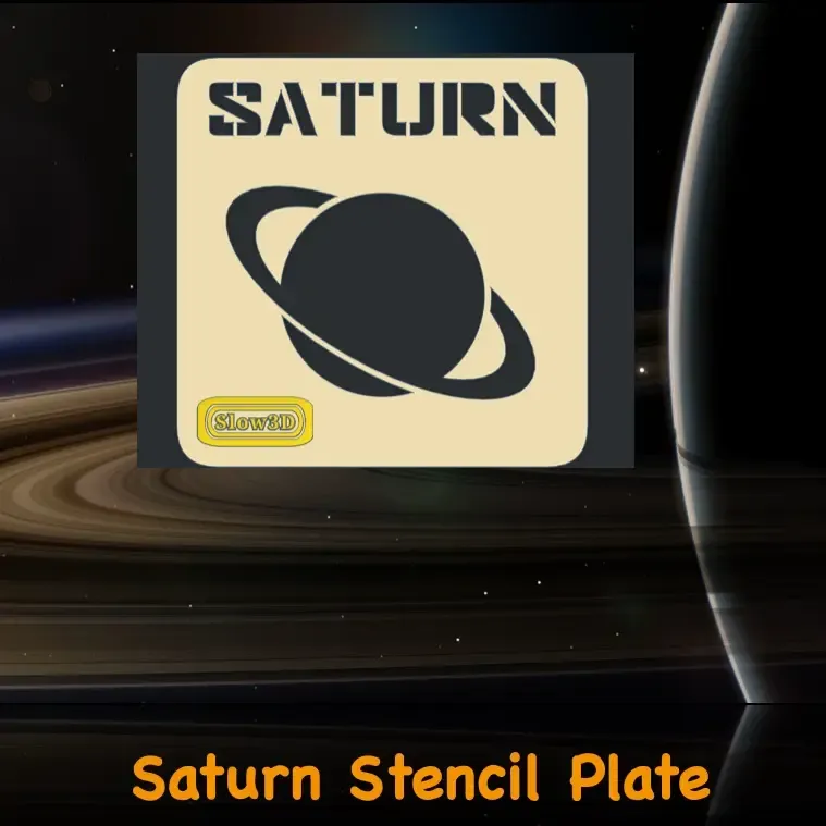 Planet Saturn Stencil Plate for Kids