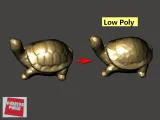 Low-Poly 3D Model - TURTLE 低面數-烏龜-1