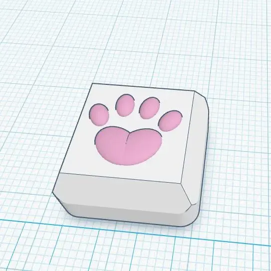 Paw Print Keycap