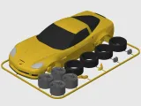 Chevrolet Corvette Z06 (C6) Kit Card (1:24 scale)-5
