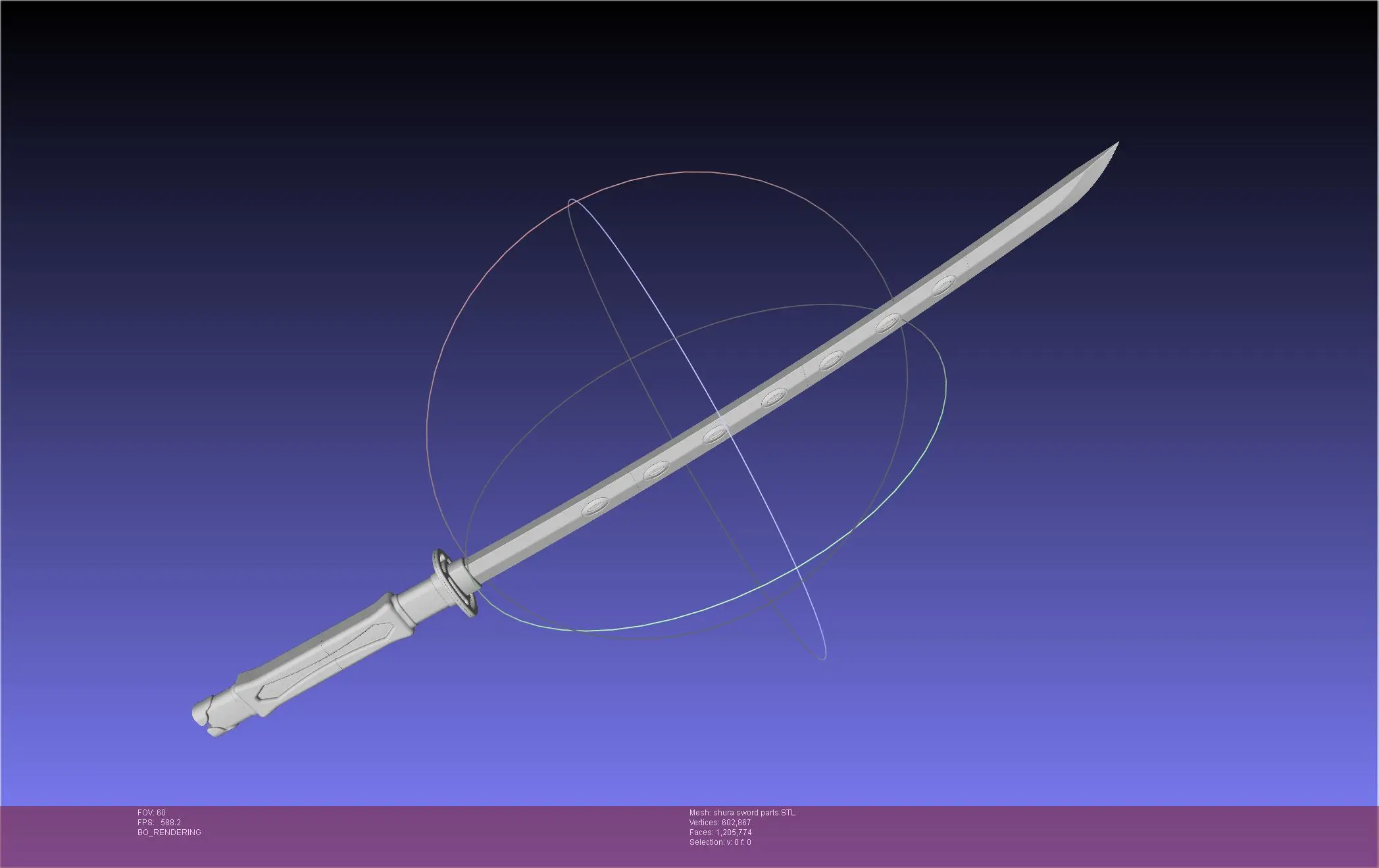 Cosplay STL Download - Ao No Exorcist Shura Kirigakure Fang Swordby ...