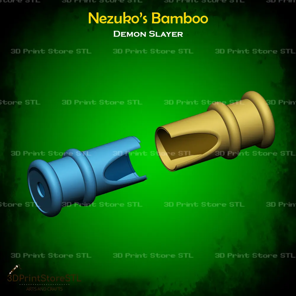 Cosplay Nezuko Bamboo Uccisore di demoni - File STL