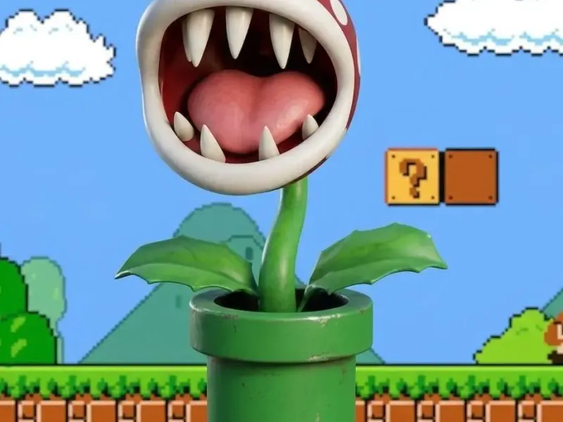 piranha plant - Super Mario Bros