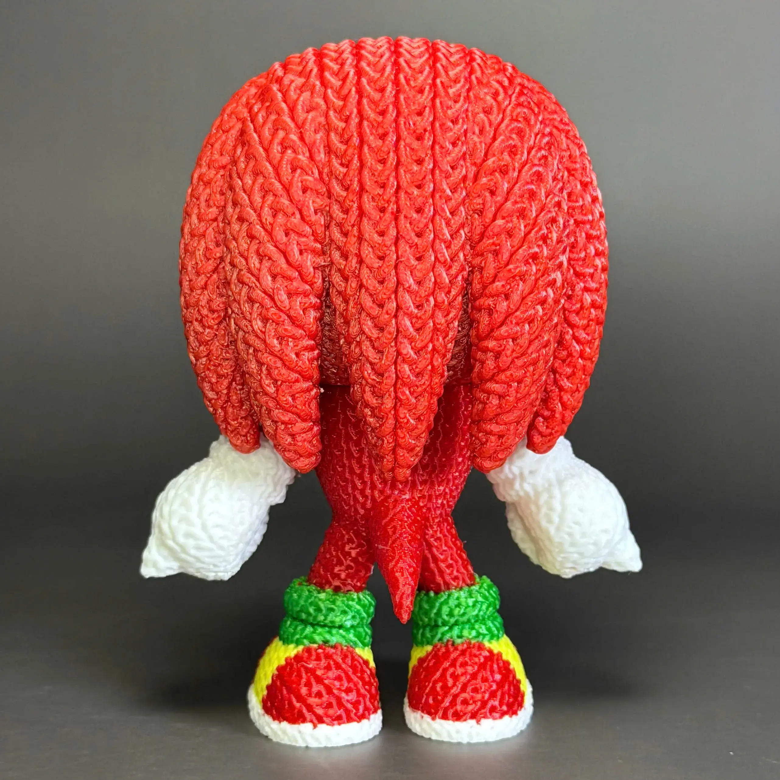 Sonic Knuckles Crochet - Knitted - Multicolor 3D Printing