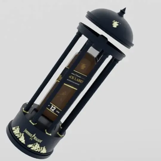 Embalagem Black Label de Johnny Walker