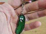 Pickle Rick Keychain-0