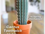 Cactus toothpick holder-0