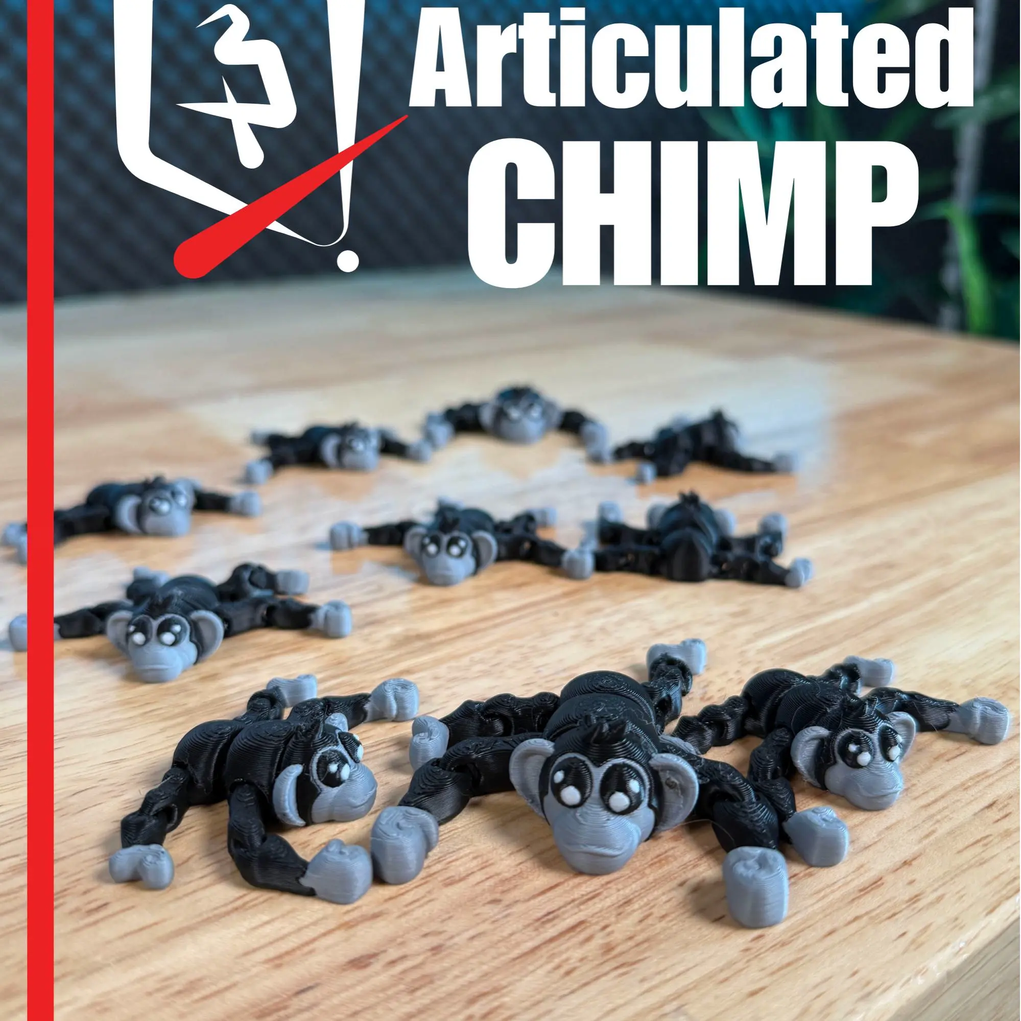 Articulated Chimp – 3D Printable Fidget
