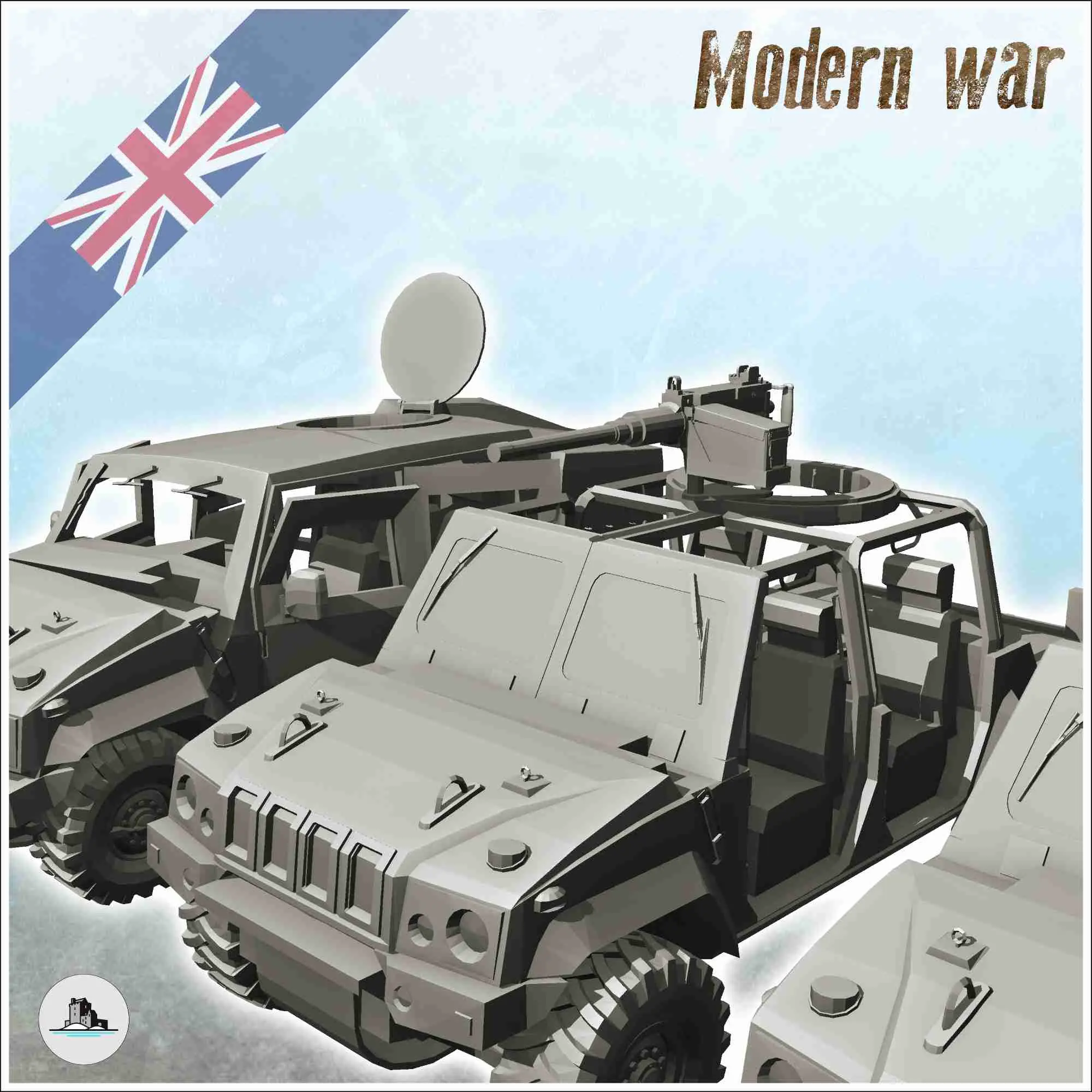 Set di veicoli britannici Iveco LMV Lince Panther CLV