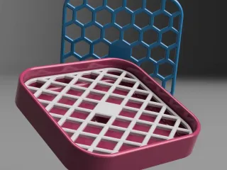 Square Drainer, Drip tray