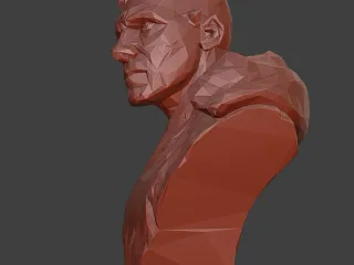 Maul and Low Poly Maul the Darth Pawn