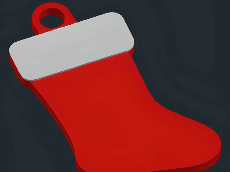 Llavero de Calcetín de Santa Claus