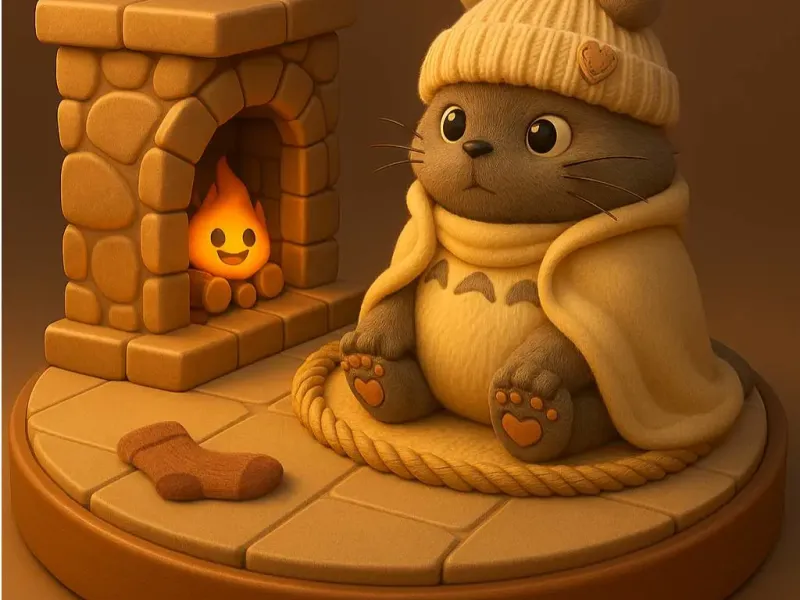 Totoro en hiver