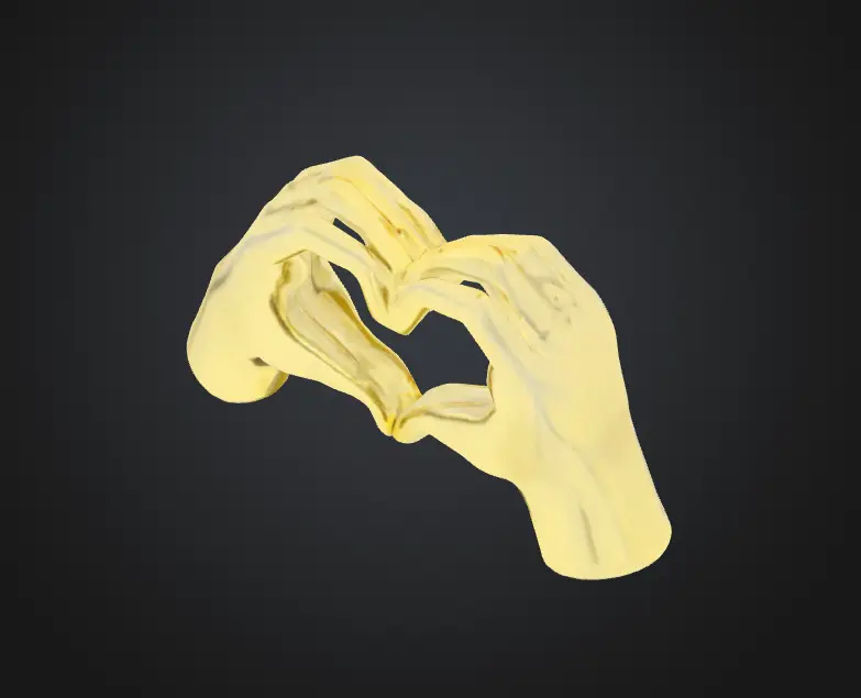 Sculpture hands with heart heart 🫶🏻