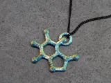 Caffeine Molecule 3D Model-3