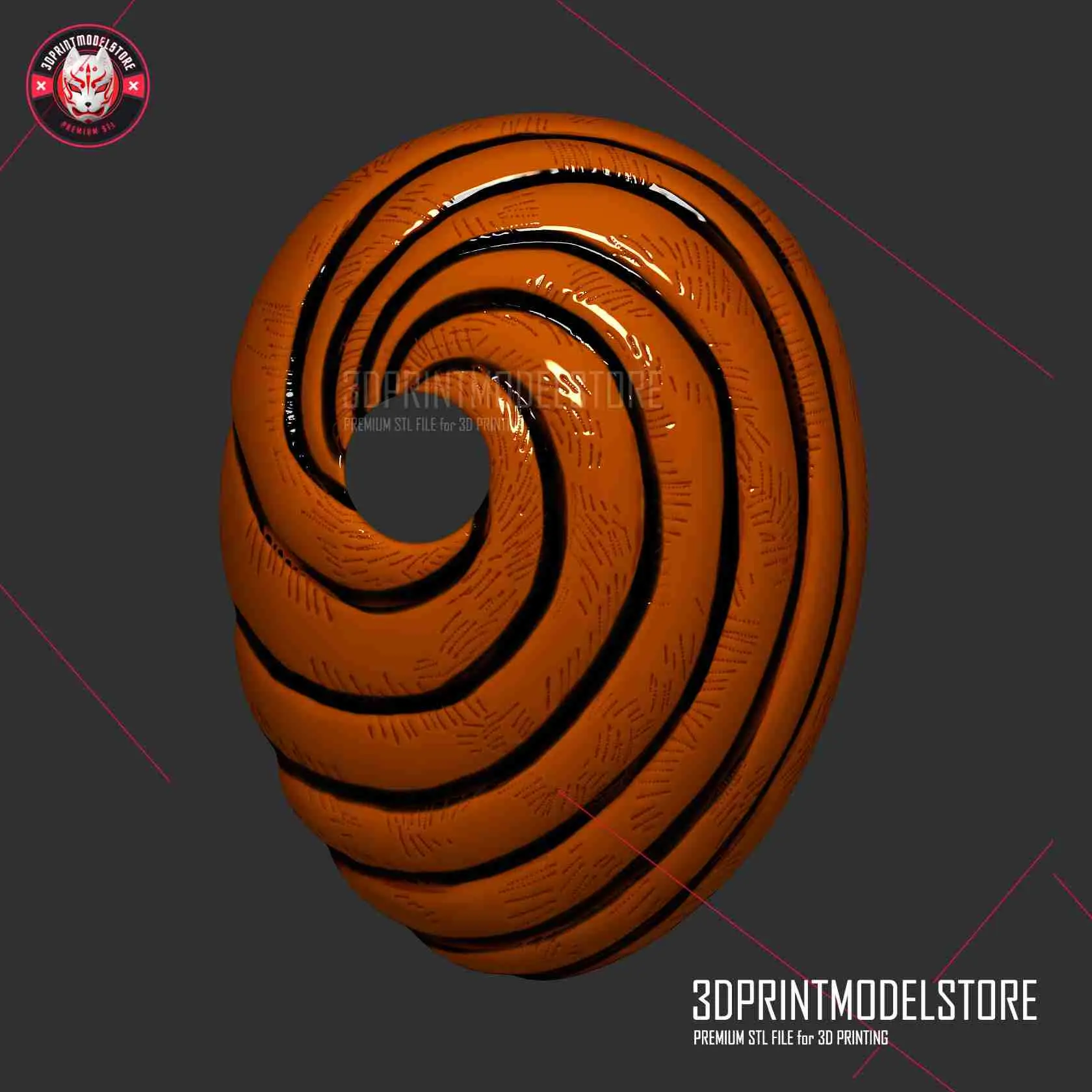 Naruto Tobi Obito Uchiha Maschera per costume di Halloween Cosplay