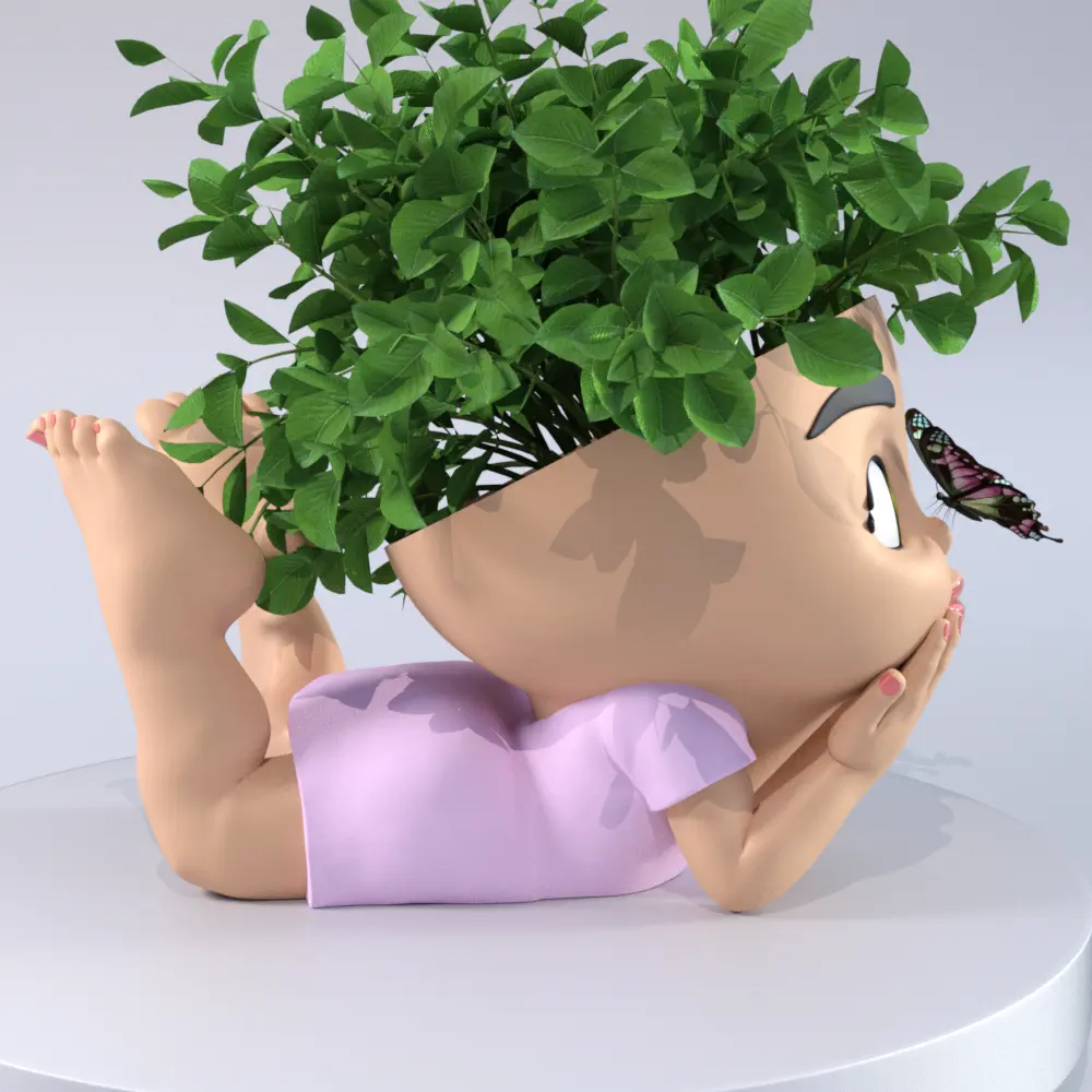 BUTTERFLY BABY FLOWER POT