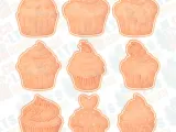 Cupcake cookie cutter set of 9-0